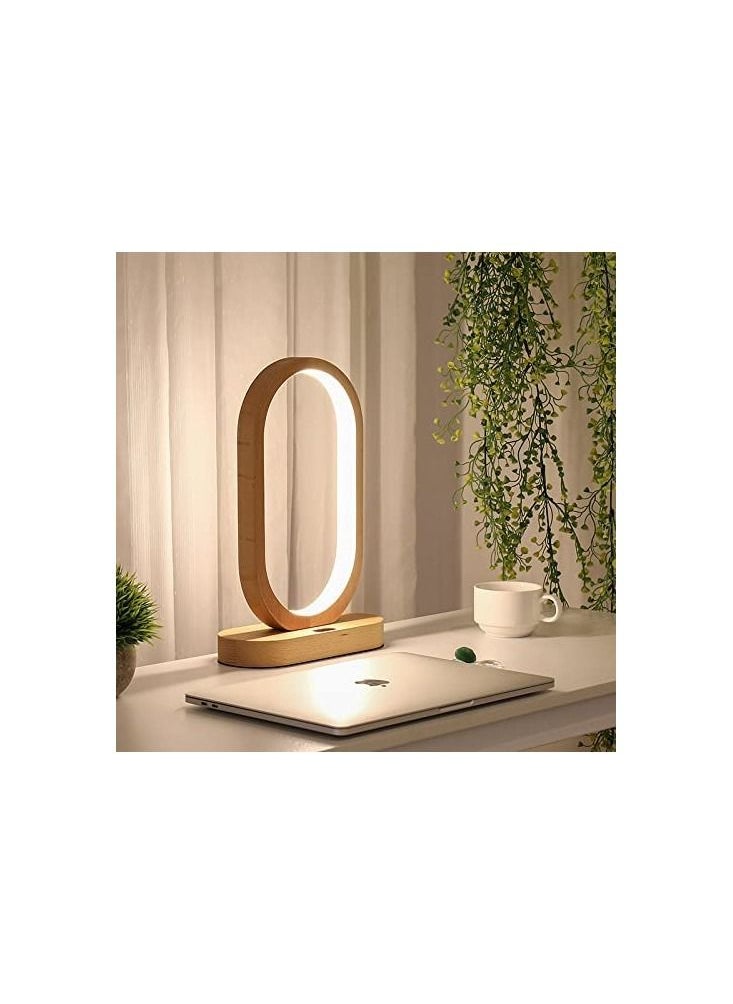Daamudi - Desk Wooden Table Mood Lamp, Three light modes, Ambient With Gesture & Touch Control - Image 1
