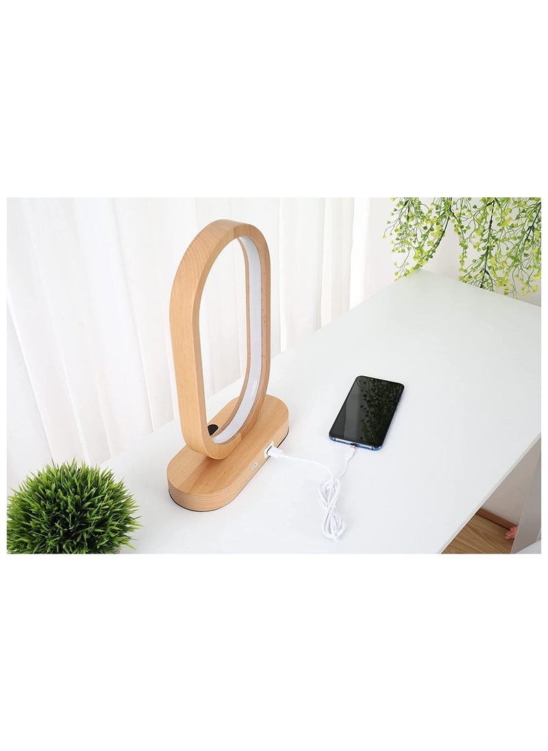 Daamudi - Desk Wooden Table Mood Lamp, Three light modes, Ambient With Gesture & Touch Control - Image 1