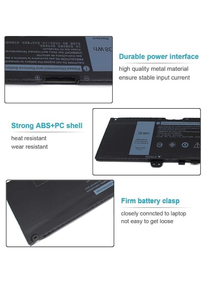 Generic - F62G0 BATTERY For DELL Inspiron 38Wh Type F62G0 13 7000 Series (Models 7373 7386 7370 7380 5370 P83G P87G P91G) - Image 1