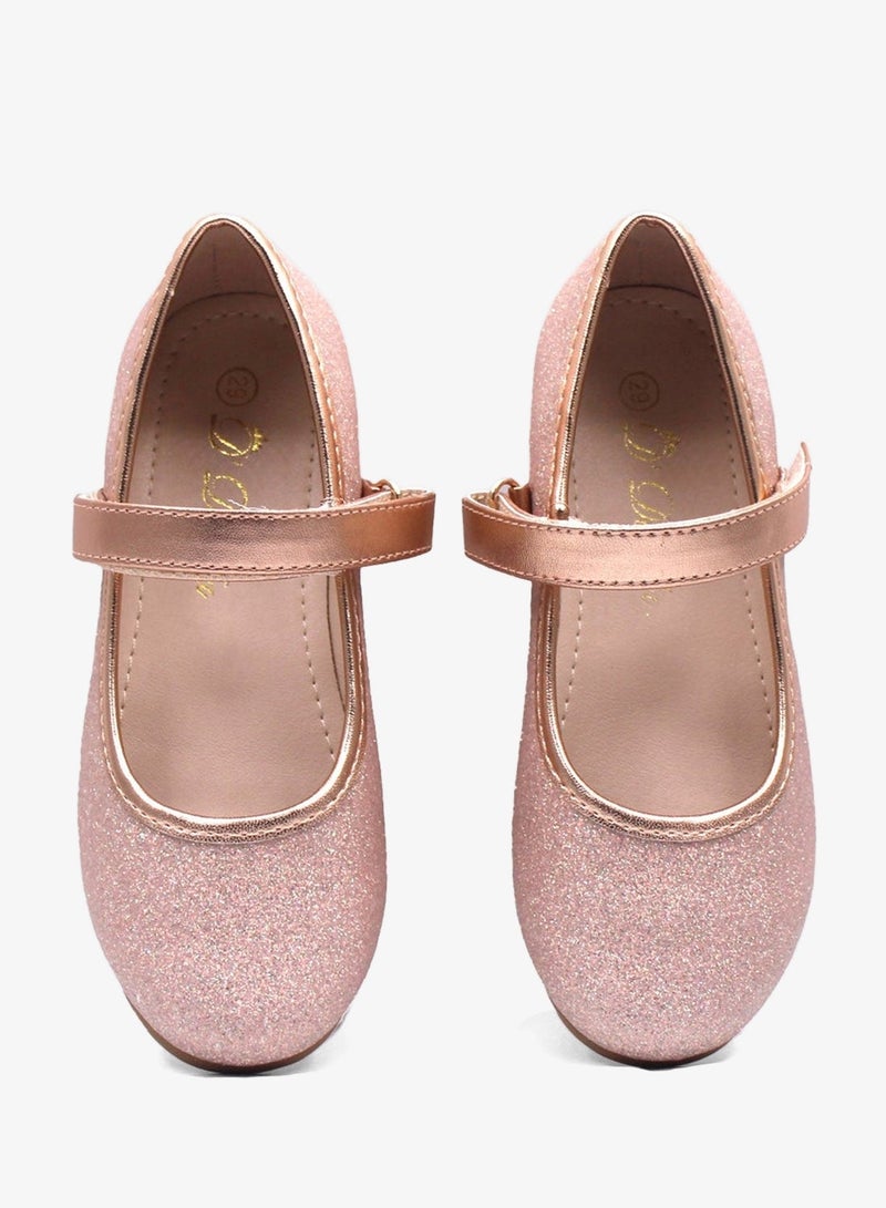 D'Daniela D' Daniela - Sparkle Rose Ballet Flats - Image 1