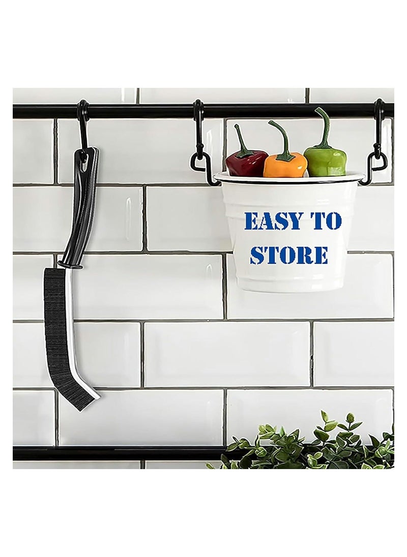 NIBEMINENT 5Pcs Gap Cleaning Brush Hard-Bristled Crevice Grout Cleaner Scrub Deep Tile Small Tool Joints for Kitchen Bathroom Fan Window Rails  - Image 3