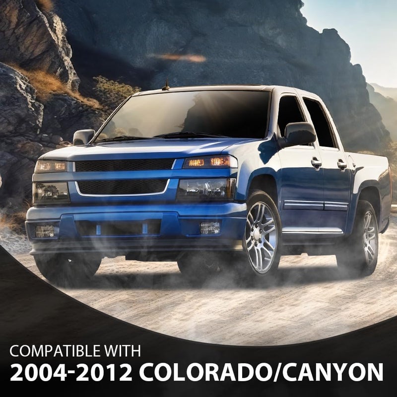 CNNELL Fog Lights Assembly for 2004-2012 Chevy Colorado, GMC Canyon, Isuzu i-280/i-350, i-290 (Clear Lens) - Image 3