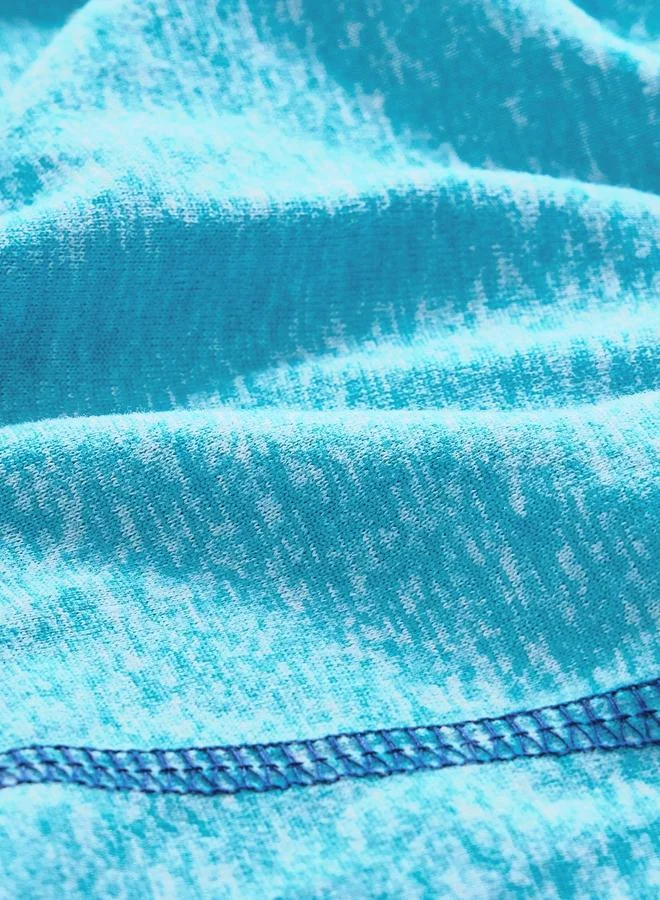 Cult Men Blue Plain Sculpted COMFORTech T-Shirt