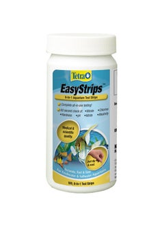 تترا شرائط اختبار Tetra EasyStrips 6 في 1 لأحواض السمك، اختبار المياه، 100 قطعة (عبوة من قطعة واحدة)  - Image 1
