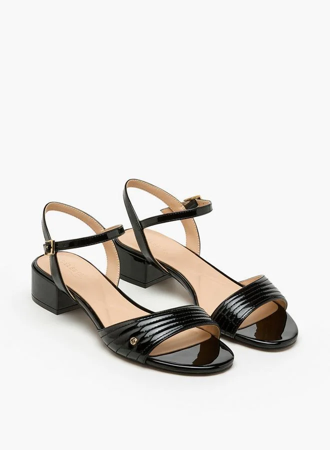 Celeste Women Quilted Block Heel Sandals