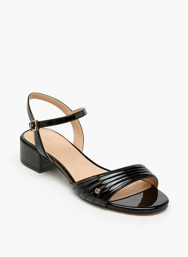 Celeste Women Quilted Block Heel Sandals