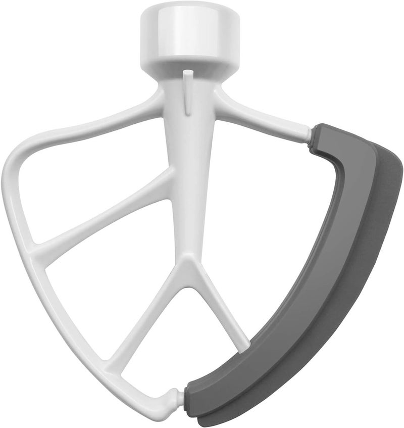 KITCHPOWER 4.5-5 Quart Flex Edge Beater for KitchenAid Tilt-Head Stand Mixers White - Image 1