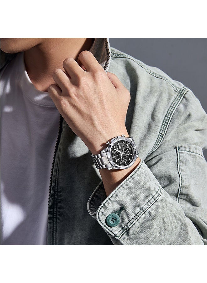 لي ساعة كوارتز متعددة الوظائف فاخرة مقاومة للماء - Image 4