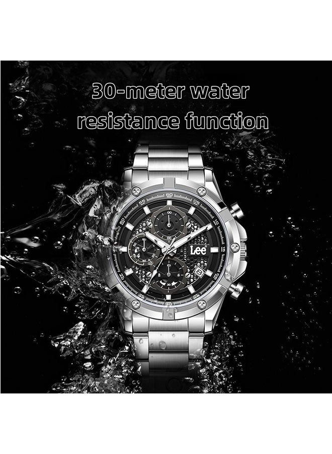 لي ساعة كوارتز متعددة الوظائف فاخرة مقاومة للماء - Image 3