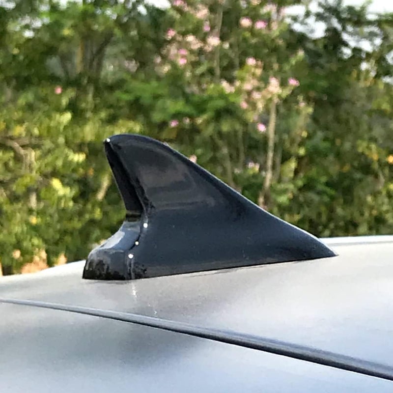 idain Auto Car Shark Fin Universal Roof Antenna Dummy Aerial for Decoration ONLY (Black) - Image 5