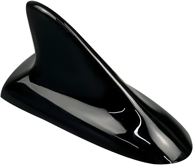 idain Auto Car Shark Fin Universal Roof Antenna Dummy Aerial for Decoration ONLY (Black) - Image 1