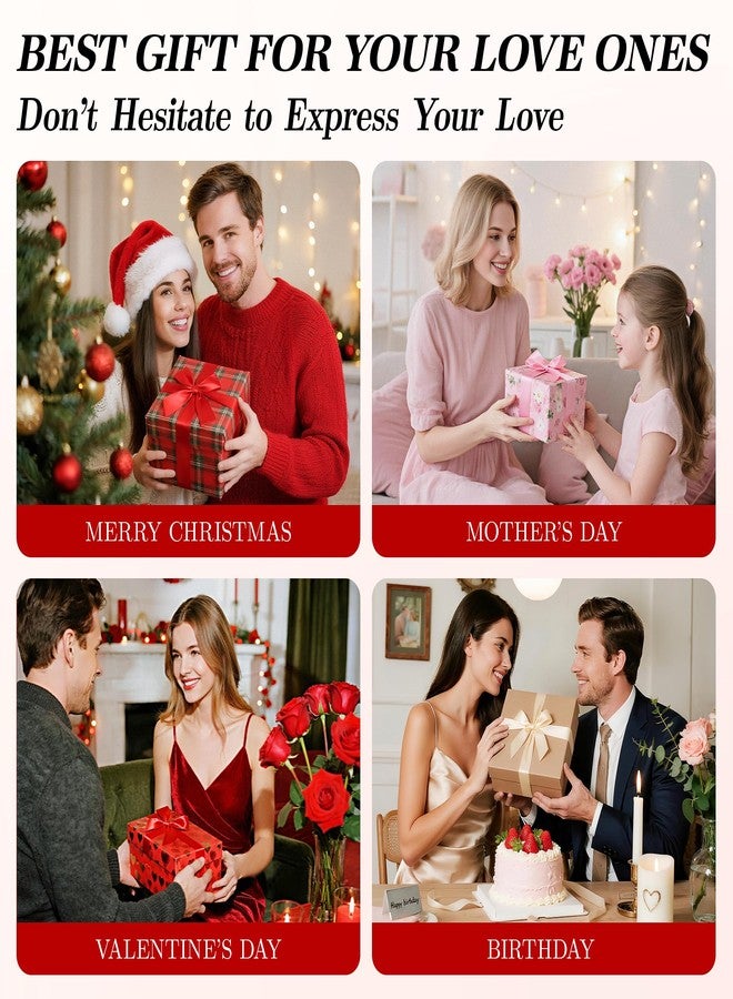 Childom Christmas Women Gifts for Her,Birthday Gifts for Women,Crystal Light Up Rose in A Glass Dome with Sparkling Base,Sweet Colorful Flowers Christmas Rose Gifts for Mom Wife Grandma Anniversary Valentines - Image 5