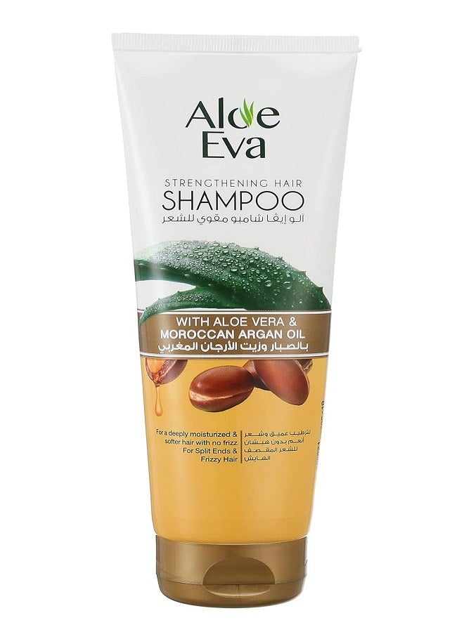 Aloe Eva Strengthening Hair Shampoo with Aloe Vera and Moroccan Argan Oil 230ml  - Image 1