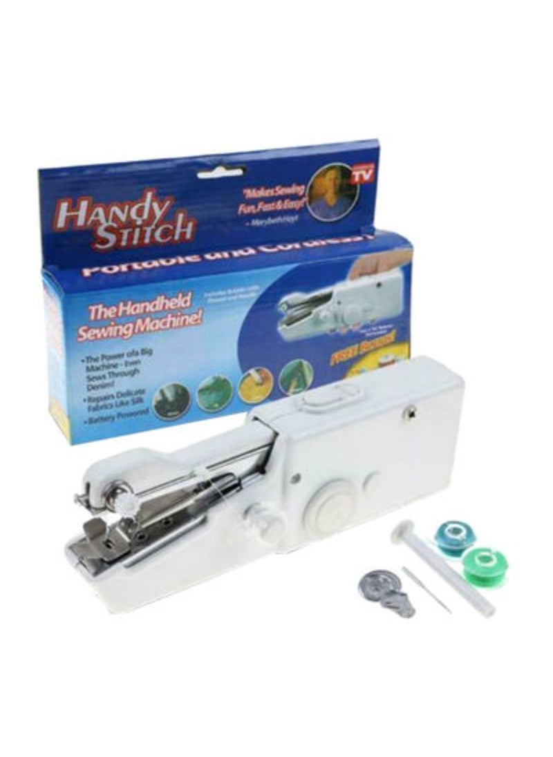 Generic Portable Handy Stitch Handheld Sewing Machine White 8.8 x 5.8 x 2.2inch White  - Image 1