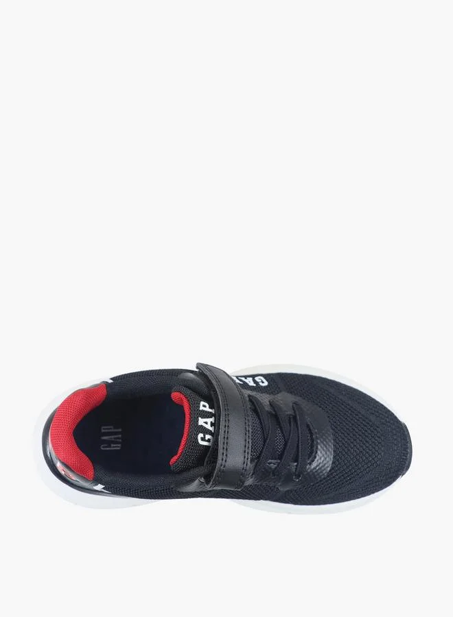 Gap BLACK Boys Belmont Hook & Loop Ankle School Sneakers for Men | Best Price UAE