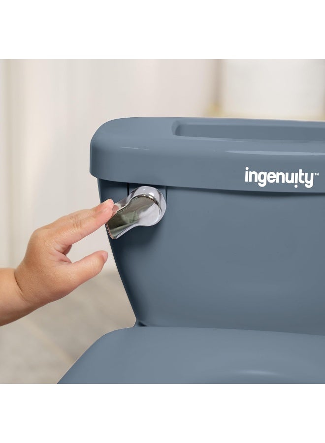 Ingenuity My Size Potty Pro in Blue, Infant Potty Training Toilet - Image 5