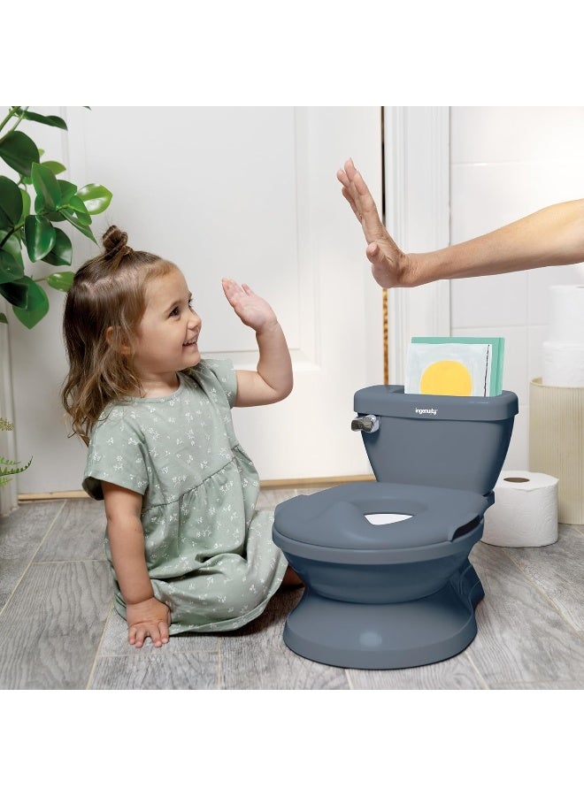 Ingenuity My Size Potty Pro in Blue, Infant Potty Training Toilet - Image 4