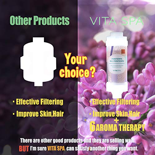 VITASPA Vitamin C Shower Head Filter Set Made in Korea (Pink) - Exellent Skin & Hair Enhancement, Aroma Therapy, Remove Chlorine & Impurities/Gift idea For Her/Him, wife, girlfriend - Image 2