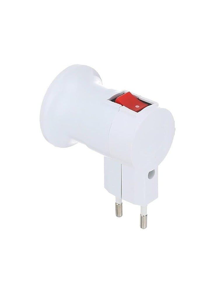 Screw lamp with a control switch to turn on the bulbs directly for night lighting (white) - Image 2