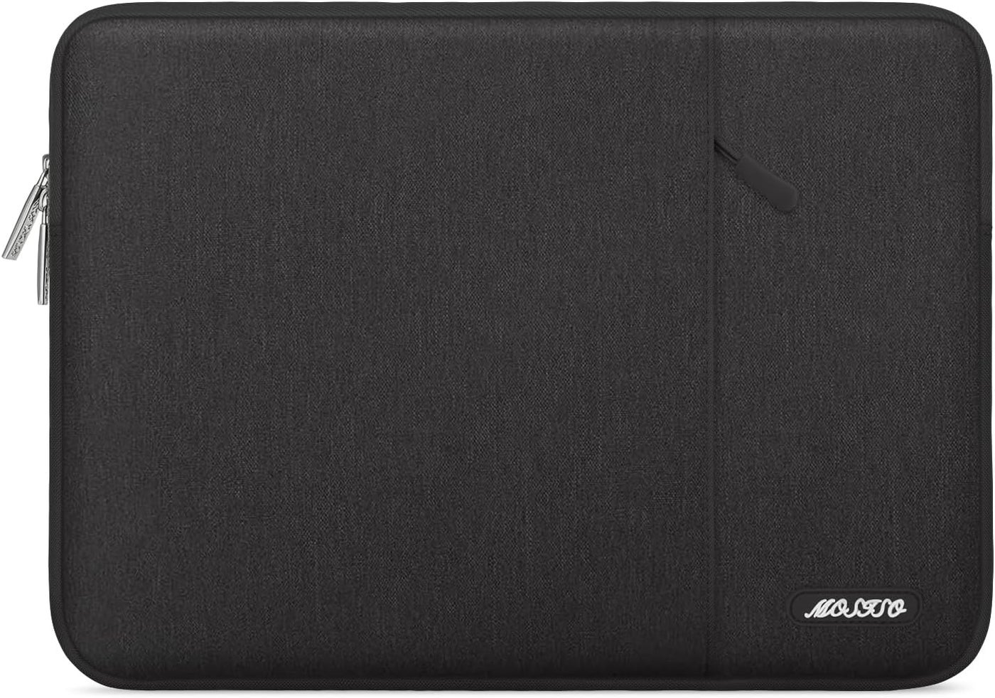 13 inch Laptop Case Sleeve with Accessory Pocket, Black | Polyester Vertical Computer Bag Protective Slim Laptop Case 13 inch Compatible with MacBook Neo/Air M5 M4 M3 M2 M1/Pro M2 M1