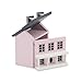 Cutemini Miniature Cottage for Dollhouse Accessories Desktop Decor Wooden Mini House Storage Decoration Ornament Nice Present for Miniature Lovers Pink - Image 4