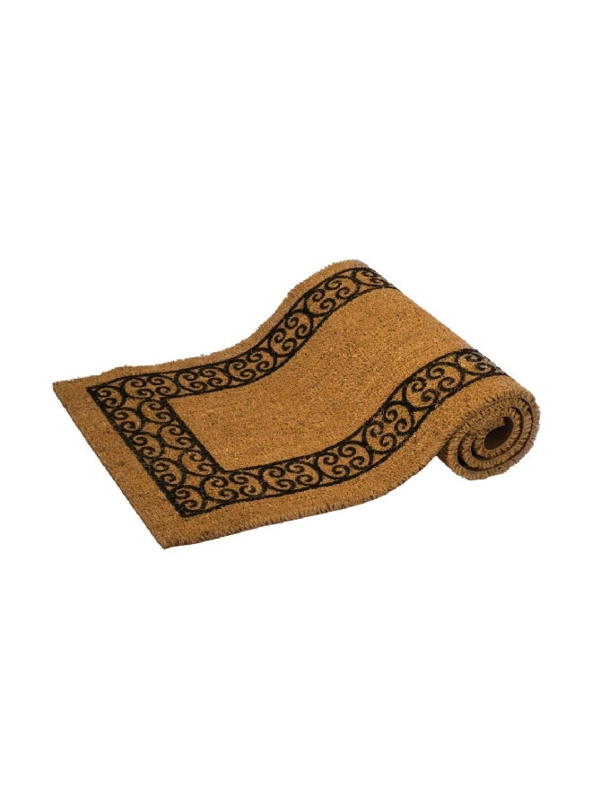 Christian Border Entrance Door Mat Brown and Black 24 x 60 Inch 73792