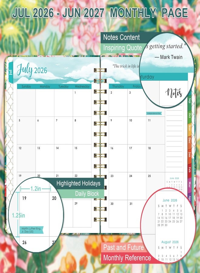 MaaIbok 2024-2025 Planner - Weekly & Monthly Planner 2024-2025 from July 2024 - June 2025 with To-Do List, 6.3'' × 8.4'', Strong Twin-Wire Binding, Inner Pocket, Elastic Closure - Image 4