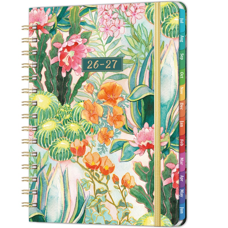 MaaIbok 2024-2025 Planner - Weekly & Monthly Planner 2024-2025 from July 2024 - June 2025 with To-Do List, 6.3'' × 8.4'', Strong Twin-Wire Binding, Inner Pocket, Elastic Closure - Image 1