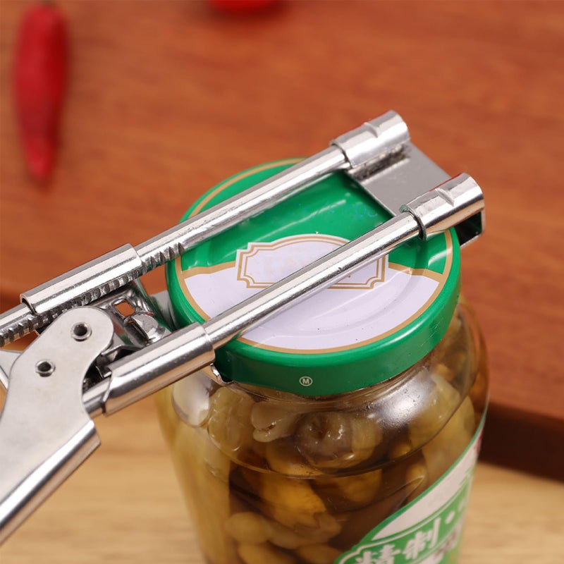 GZLT 2 Pack Adjustable Stainless Steel Jar Opener, Easy Grip Manual Bottle & Tight Lid Opener for Elderly, Arthritis, Women and Children - Image 2