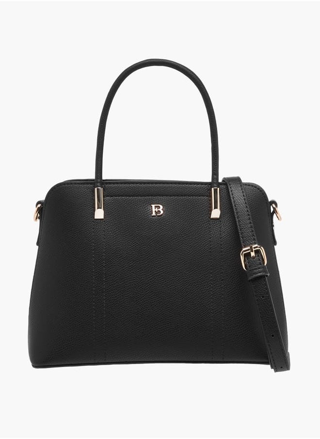 Flora Bella By Shoexpress Womens Textured Totebag With Zip Closure And Detachable Strap  - Image 1