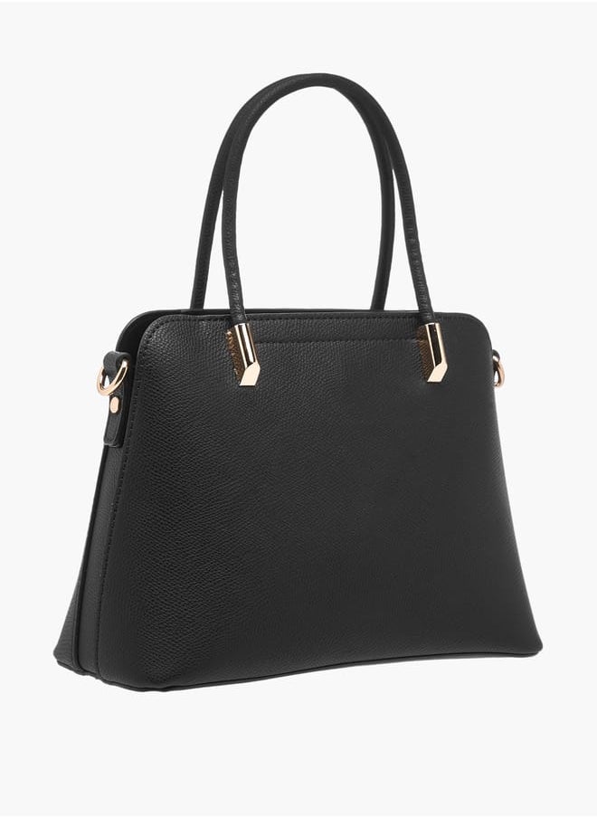 Flora Bella By Shoexpress Womens Textured Totebag With Zip Closure And Detachable Strap  - Image 3