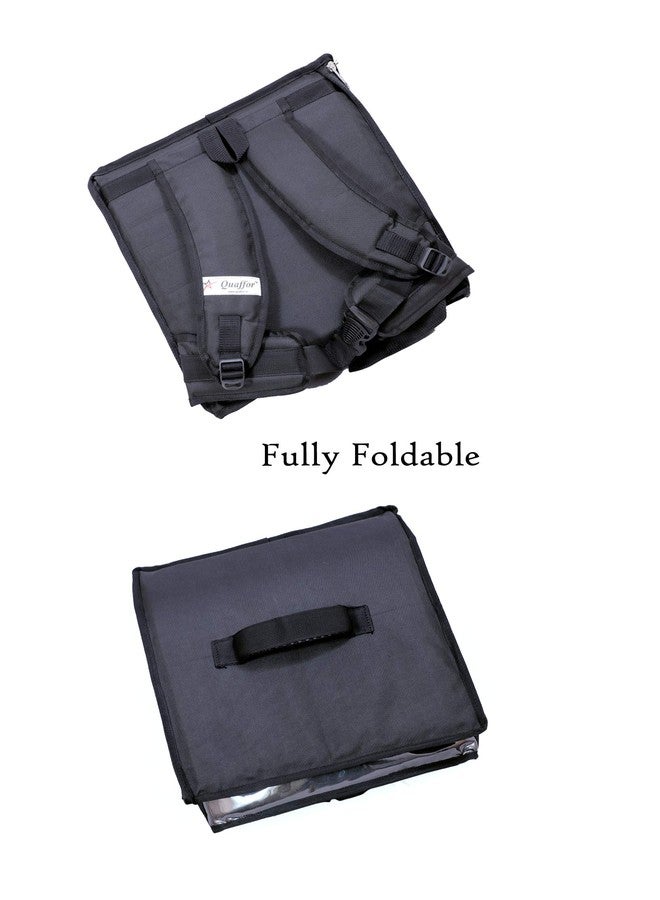 Quaffor Black 14inch food delivery backpack 35 LTR - Image 3