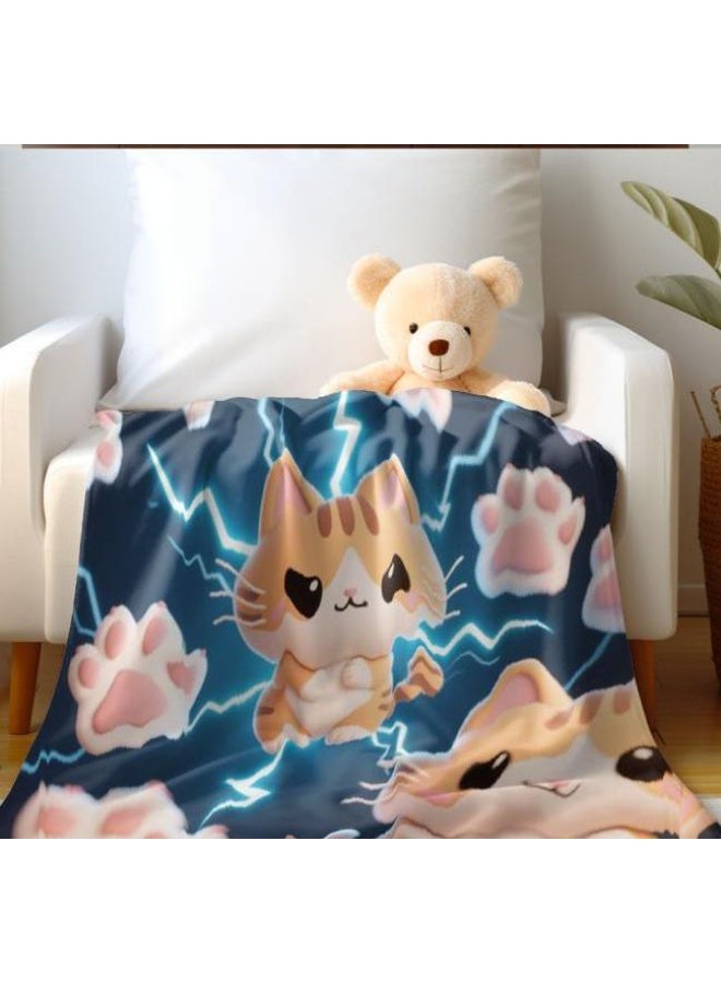 general Children's or student cartoon flannel thin blanket (warm and comfortable, suitable for sleep, games) 100cm*150cm - Image 1