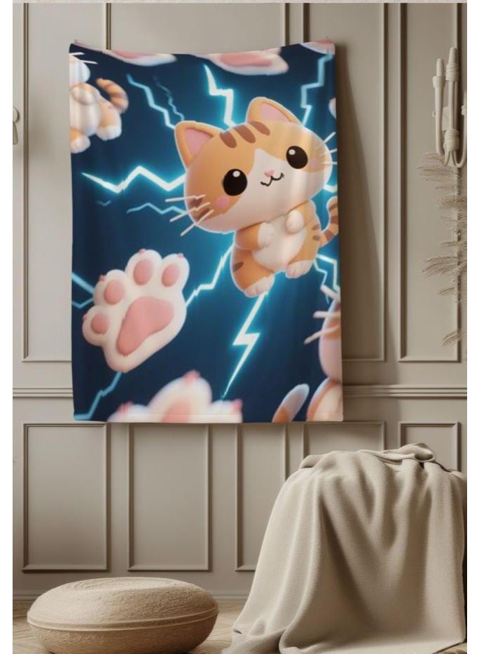general Children's or student cartoon flannel thin blanket (warm and comfortable, suitable for sleep, games) 100cm*150cm - Image 3