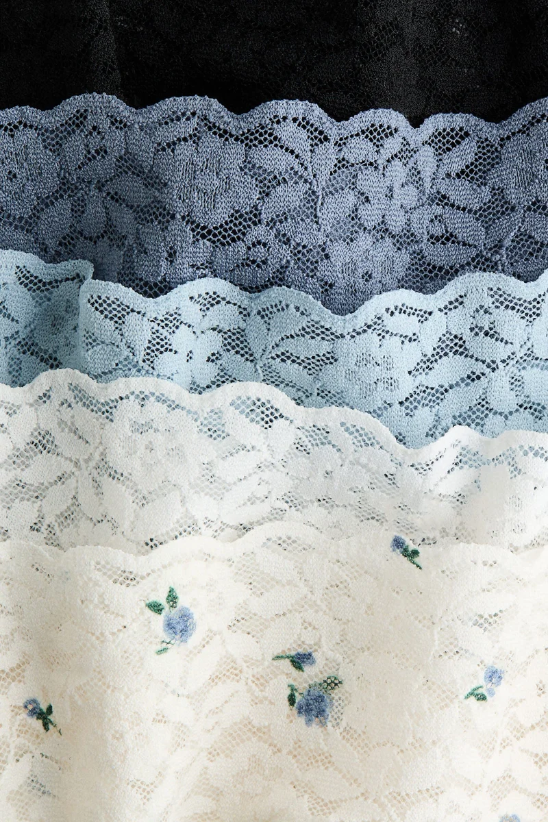 H&M 5-pack lace thong briefs