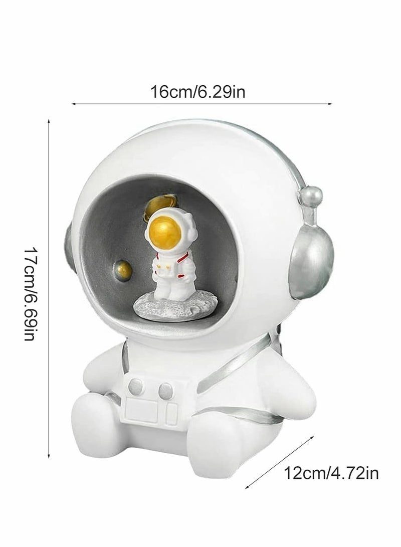 Excefore Money Banks Money Box for Saving Coins Astronaut gy Bank Astronaut Figure Coin Bank Money Saving Jar Spaceman Statues Sculpture Decorations for Office Home Kids and Adult Birthday Gifts  - Image 4