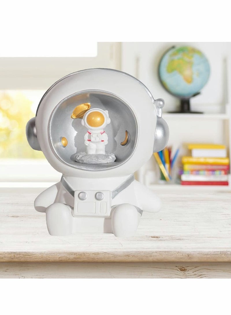 Excefore Money Banks Money Box for Saving Coins Astronaut gy Bank Astronaut Figure Coin Bank Money Saving Jar Spaceman Statues Sculpture Decorations for Office Home Kids and Adult Birthday Gifts  - Image 3