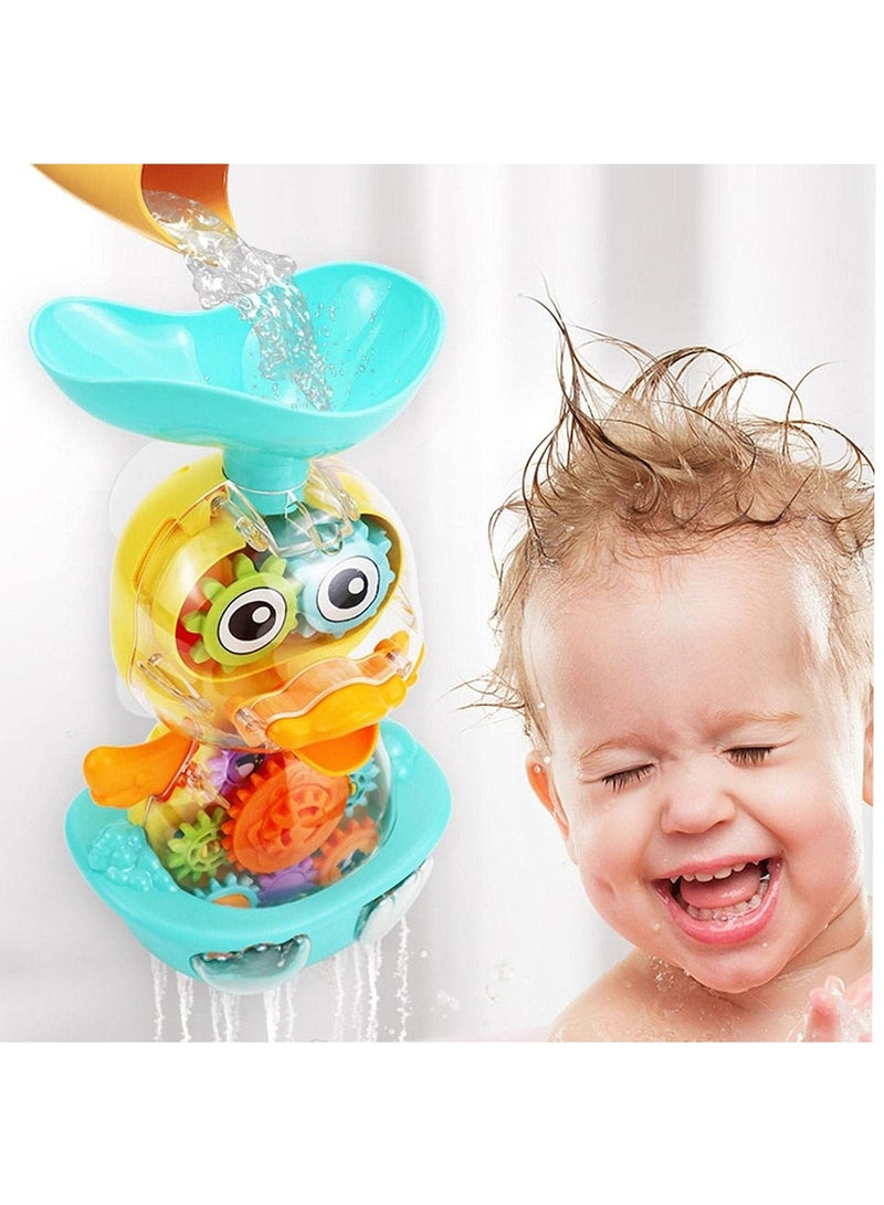 Toyland Babies Toddler Bath Tub Water Gear Duck Toy Spinning Water Gear Toys For Toddlers  - Image 2