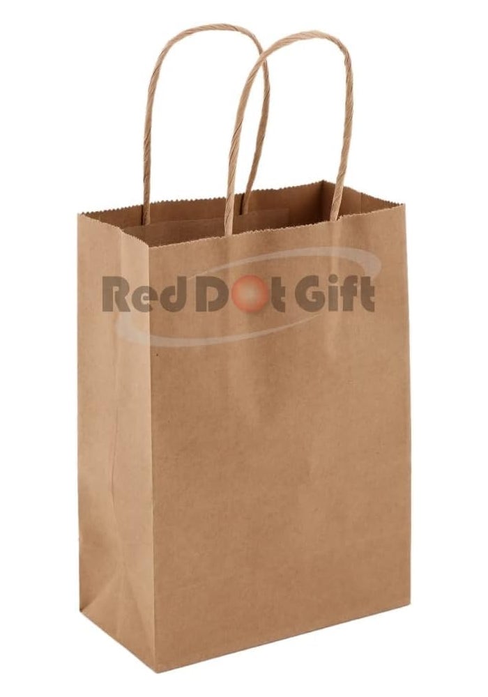 Red Dot Gift REDDOTGIFT® Pack of 24 Kraft Paper Gift Bags - H21*L15*D8cm for Various Occasions - Image 3