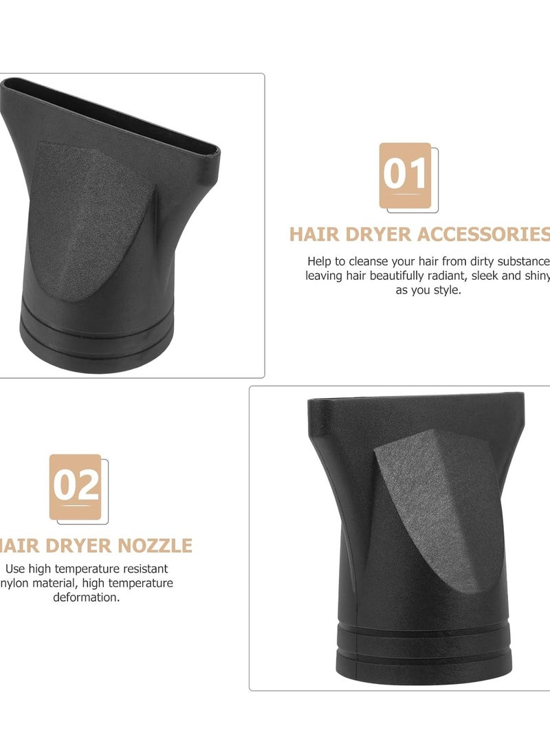 DOITOOL DOITOOL Hair Dryer Nozzle, 2pcs Nylon Non-General Type Salon Replacement Plastic Narrow Concentrator Attachment for Diameter 4.5cm, Quick Dryer Attachment Nozzle - Image 3