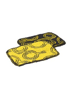 LODGE Non-Abrasive Multi-Surface Everyday Scrub Cloth Yellow and Black 0.06 x 4.5 x 6.5 Inch AESCRUB  - Image 1