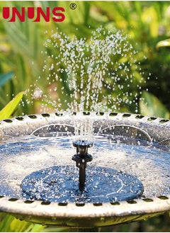 UNUNS Solar Fountain Pump,1.4 W Solar Water Fountain With 8 Nozzles，Solar Powered Water Feature Pump For Pond Garden,Bird Bath,Fish Tank,Pool,Garden Decor,18CM  - Image 2