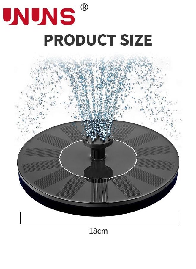 مضخة نافورة شمسية، نافورة مياه تعمل بالطاقة الشمسية بقوة 1.4 وات مع 8 فوهات، مضخة مياه تعمل بالطاقة الشمسية لحديقة البركة وحمام الطيور وحوض الأسماك والمسبح وديكور الحديقة، 18 سم - pzsku/ZFE29F83997602F651545Z/45/_/1690423227/640272dd-1bf7-48f6-abd3-7d20e0158d8e