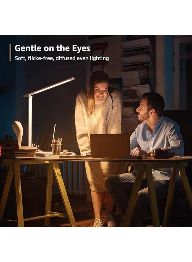 Lepro Desk Lamp, LED Desk Lamp with Power Adapter, 9.2W 800lm, Dimmable Desk Lamps Office, 5 Brightness Levels x 5 Colour Modes, Touch Control Daylight Lamp for Office, Study, Bedroom, Nails, Reading - Image 3