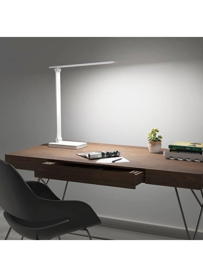 Lepro Desk Lamp, LED Desk Lamp with Power Adapter, 9.2W 800lm, Dimmable Desk Lamps Office, 5 Brightness Levels x 5 Colour Modes, Touch Control Daylight Lamp for Office, Study, Bedroom, Nails, Reading - Image 2