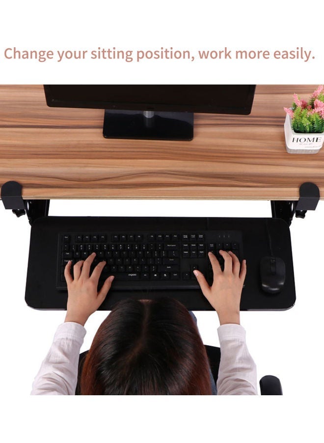 NIBEMINENT Clamp On Keyboard Tray Black - Image 3