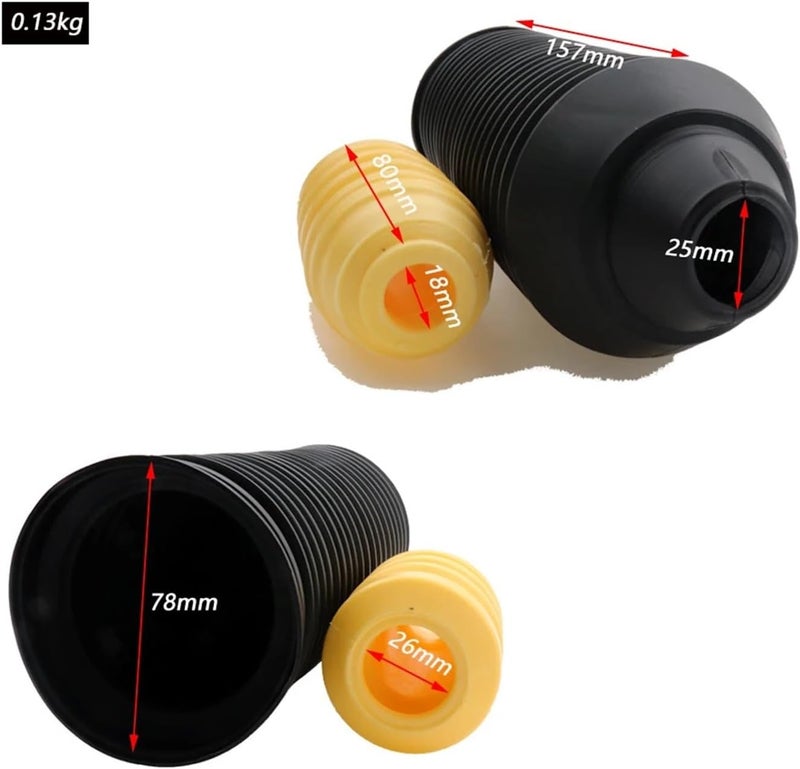 Wivplex Front Dust Cover Air Shock Absorber Bellow Boot Set - Image 2