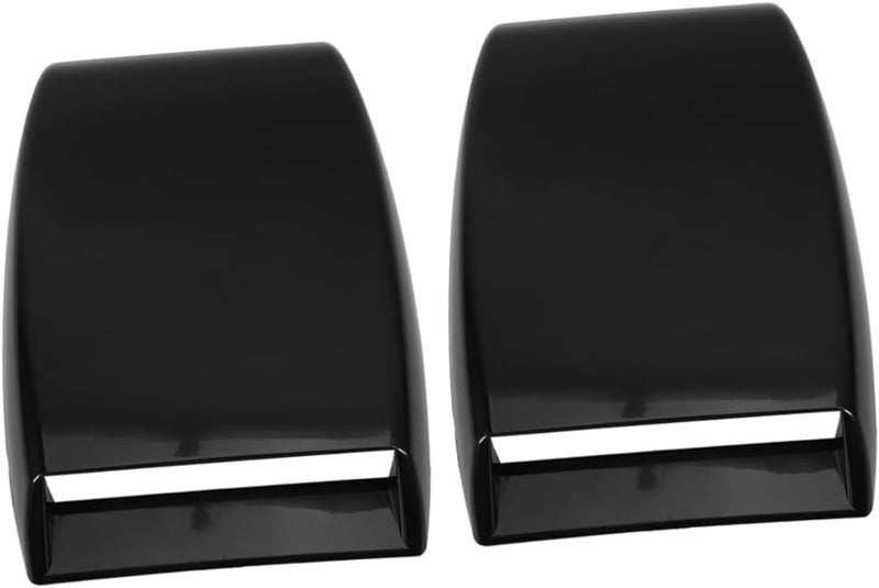 Mobestech 2pcs Car Hood Vent Trim Decorative Air Intake Accessory for Enhanced Easy Installation Black Color Fit for Various Car Models - Image 1