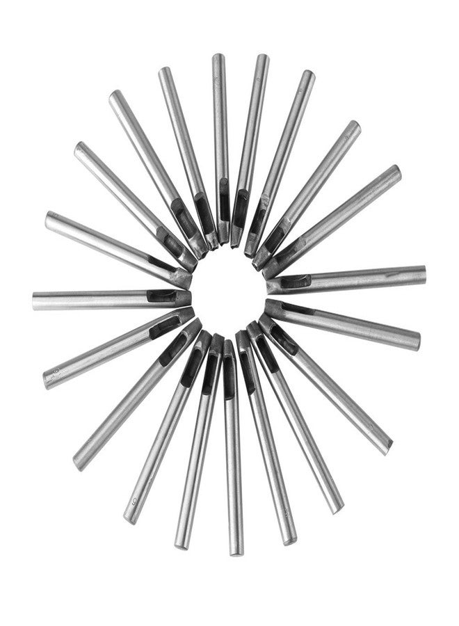 Walfront Leather Punch Tool Set 6mm 20pcs Flower Pattern Tools for Wallet Belt Decoration Carbon Steel Craft Kit for DIY Leathercraft Projects - Image 2