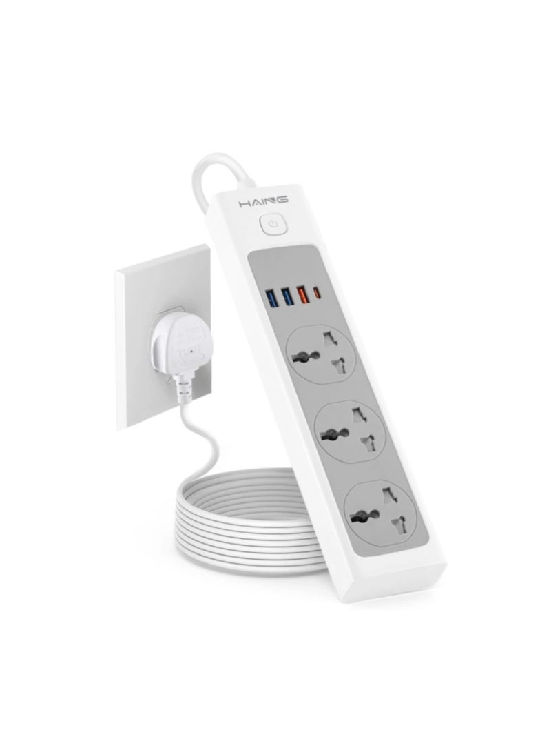 Haing Fast Charger Power Strip UK Socket 2M 20W - Image 2